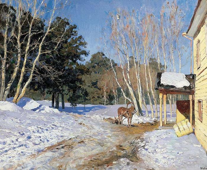 Isaac Levitan March, China oil painting art